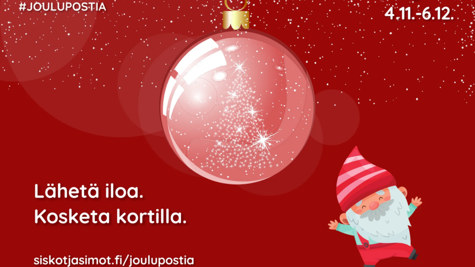 Joulupostia ikäihmisille kampanja 4.11.-6.12.2024