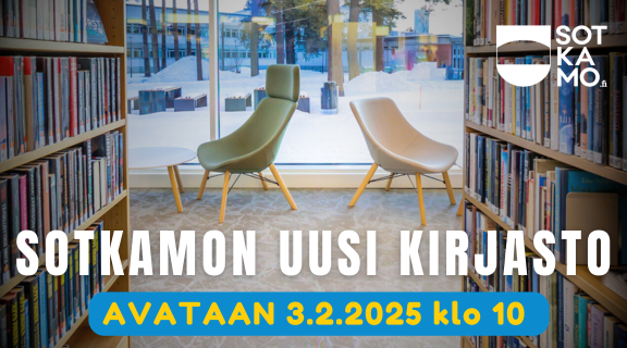 Sotkamon uusi kirjasto avataan 3.2.2025 klo 10